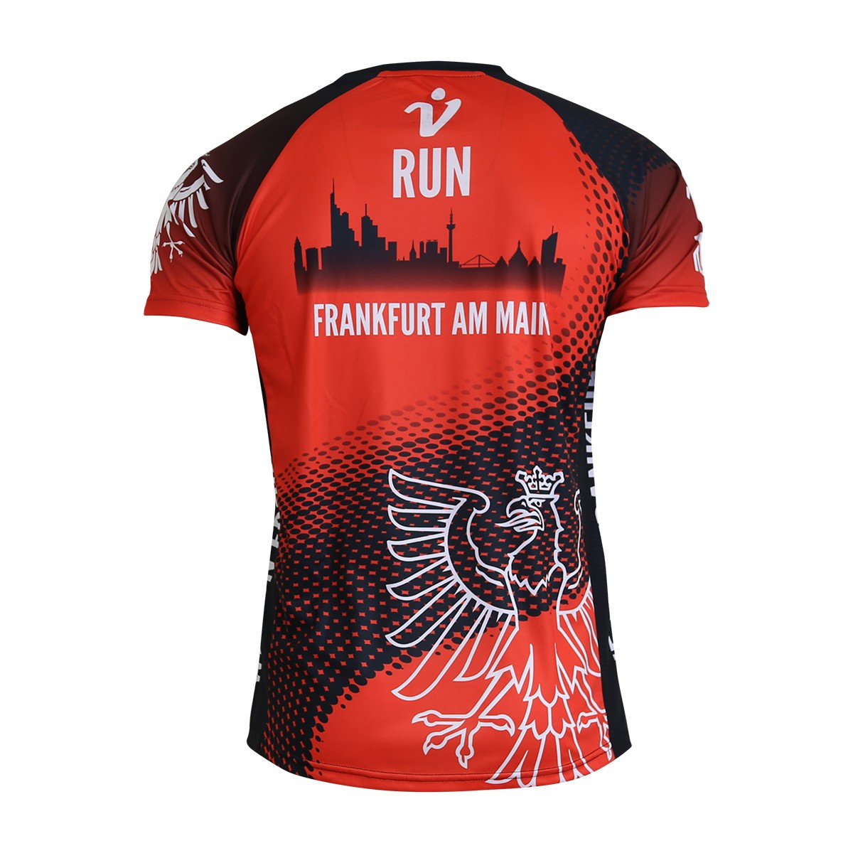 Personalisierbares Lauftrikot, Modell "CITY V-RUN Frankfurt", Männer