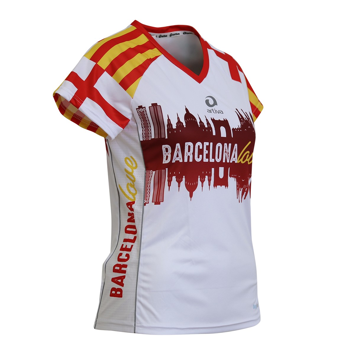 Barcelona Laufshirt für Frauen