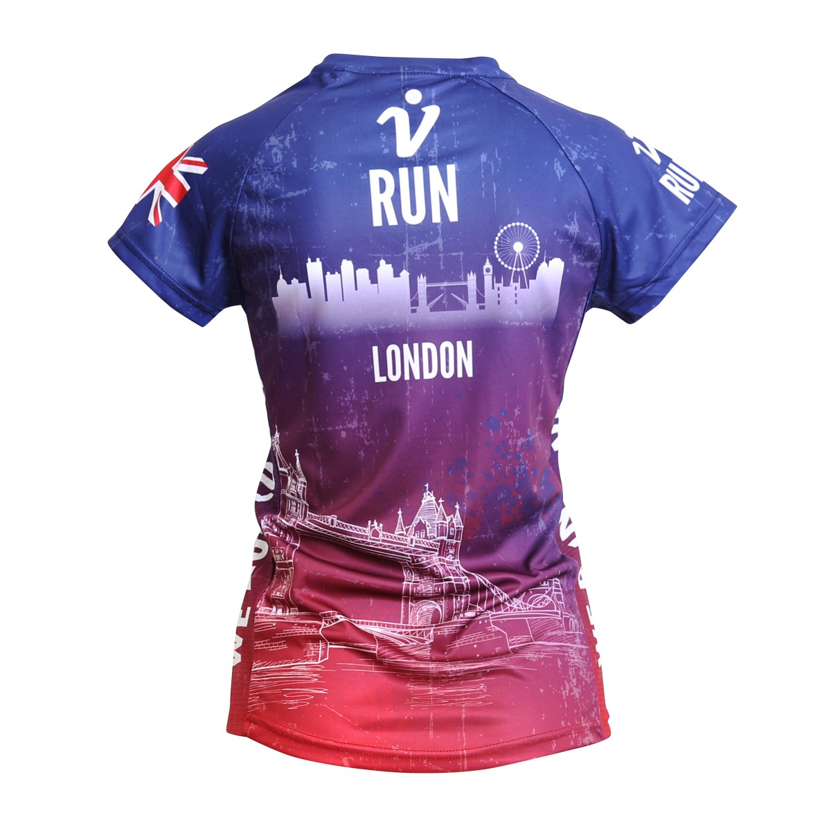 Personalisierbares Lauftrikot, Modell "CITY V-RUN London", Frauen