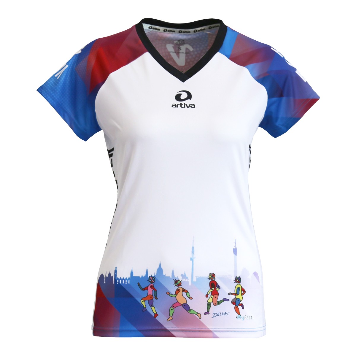 Personalisierbares Lauftrikot, Modell "CITY V-RUN Hannover", Frauen