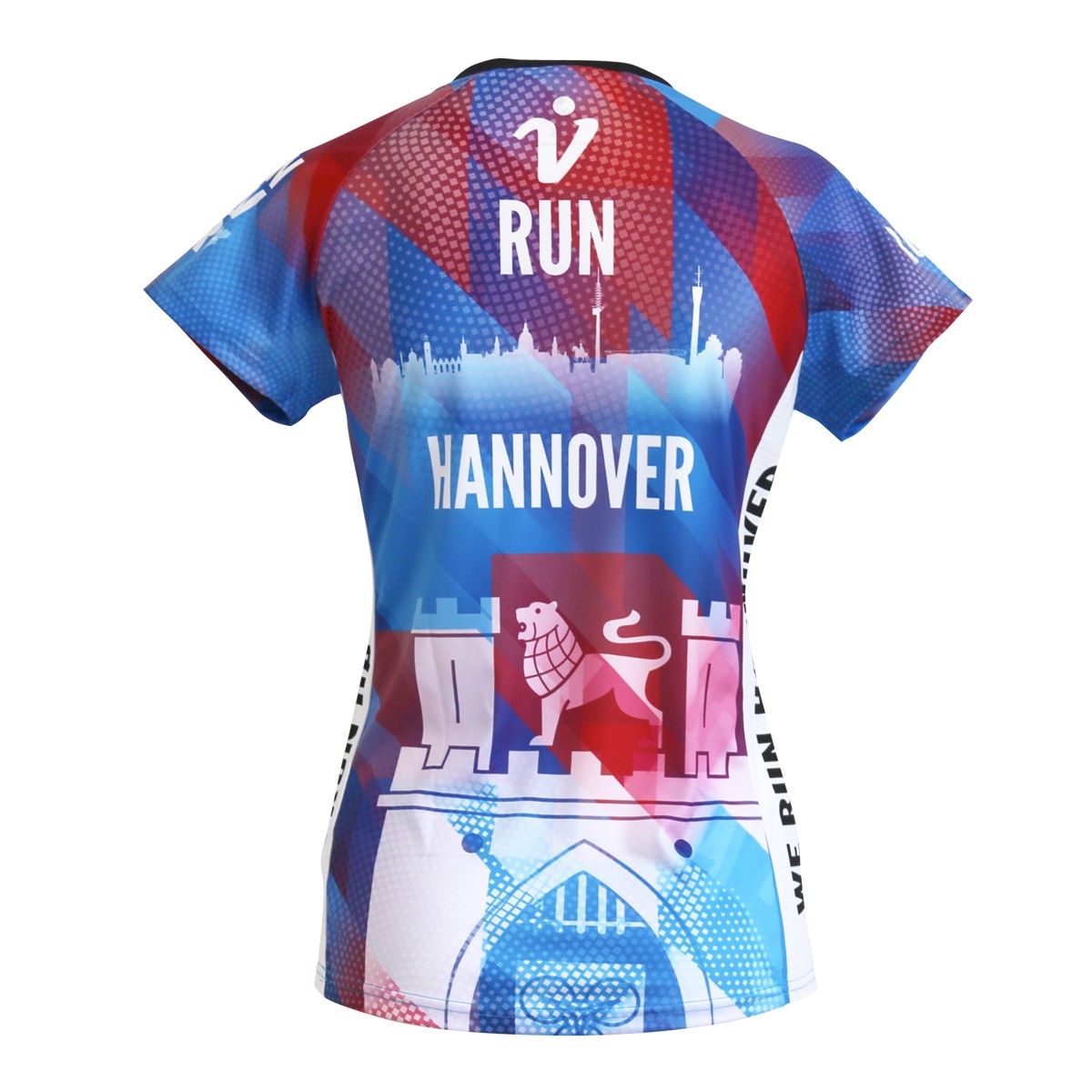 Personalisierbares Lauftrikot, Modell "CITY V-RUN Hannover", Frauen