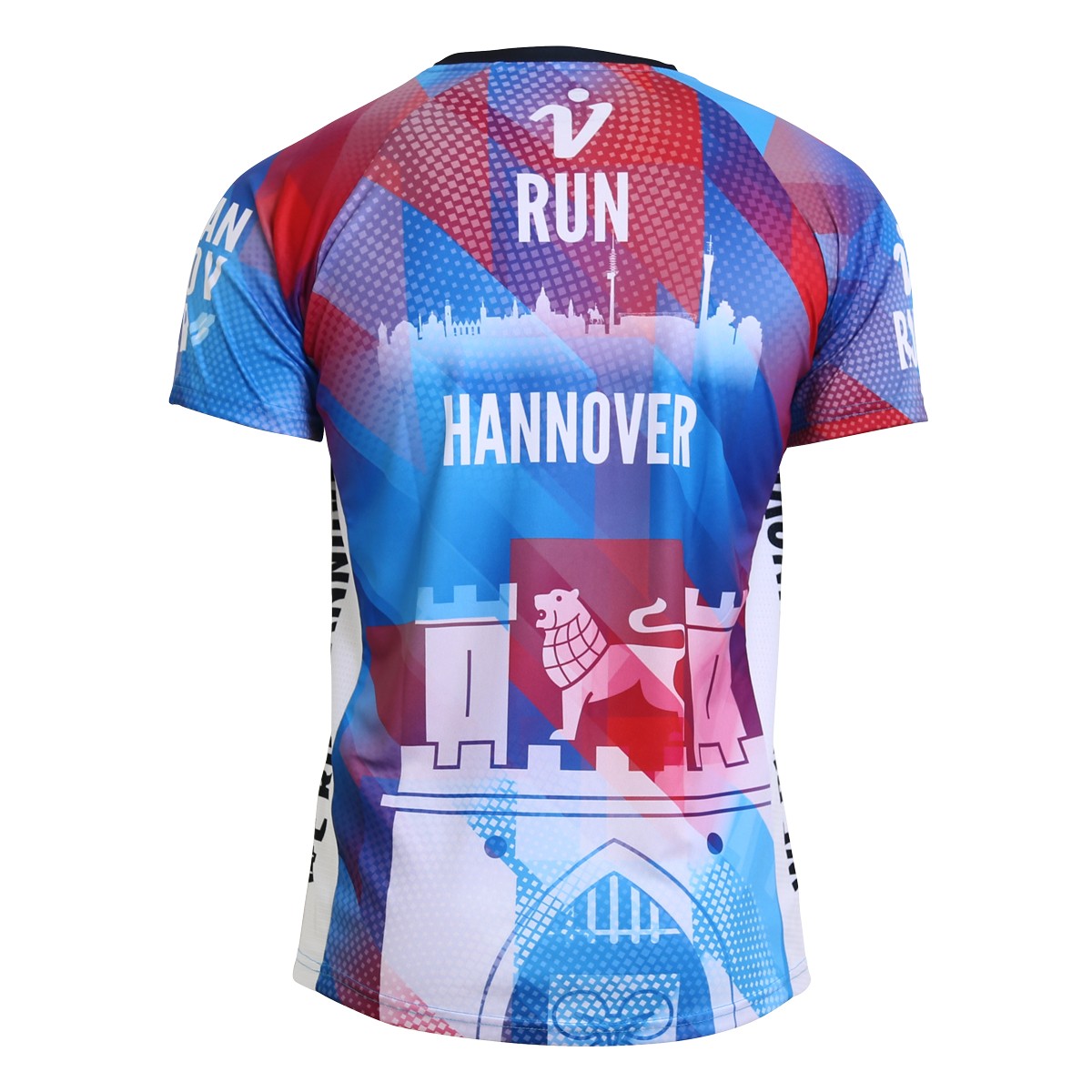 Personalisierbares Lauftrikot, Modell "CITY V-RUN Hannover", Männer