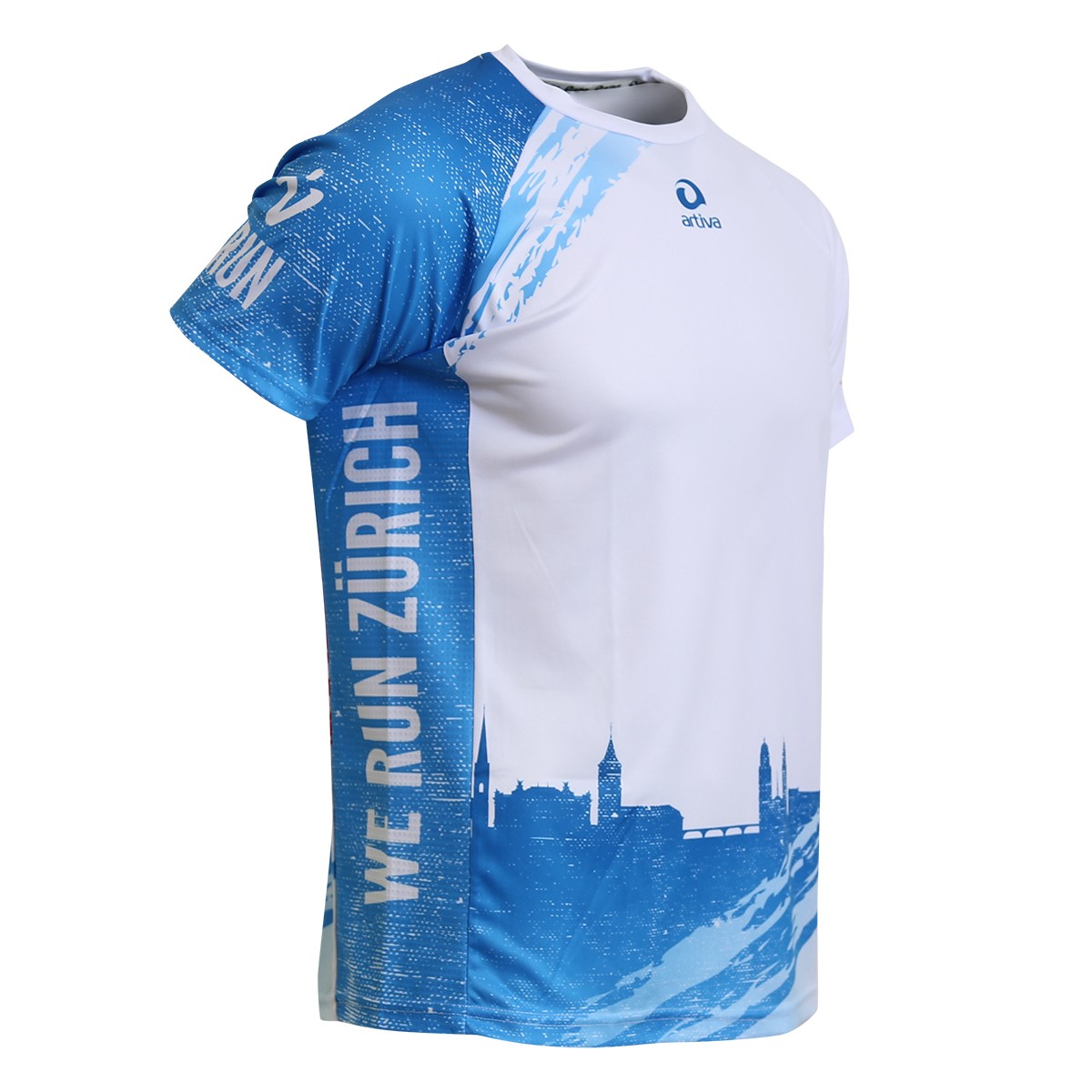 Personalisierbares Lauftrikot, Modell "CITY V-RUN Zürich", Männer