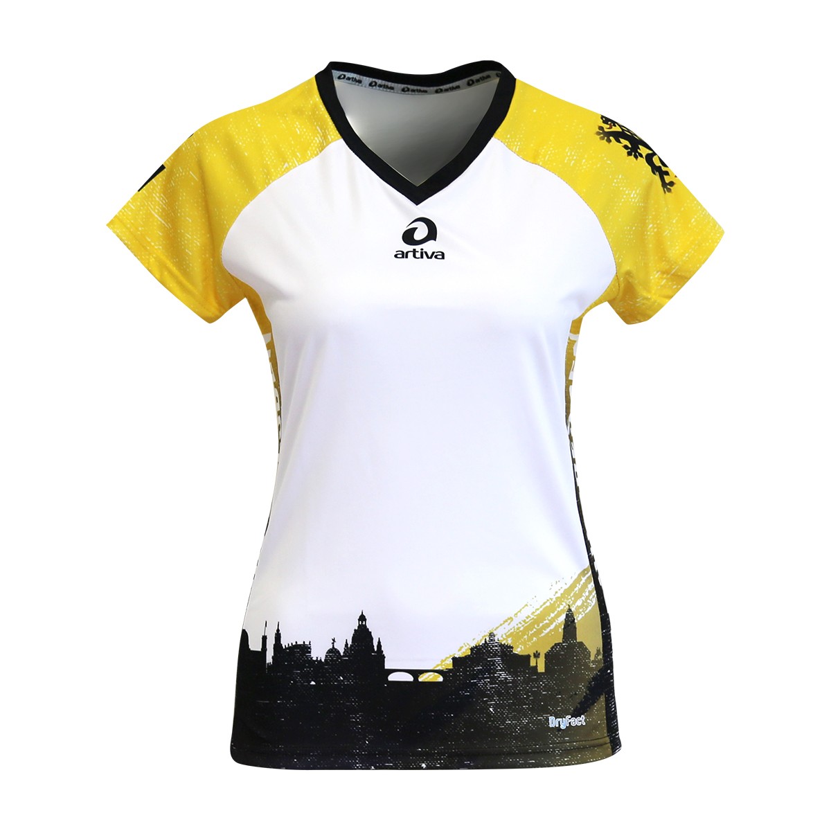 Personalisierbares Lauftrikot, Modell "CITY V-RUN Dresden", Frauen