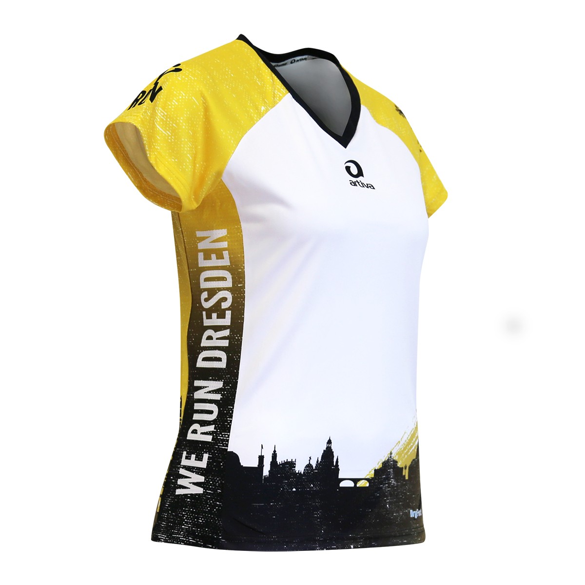 Personalisierbares Lauftrikot, Modell "CITY V-RUN Dresden", Frauen