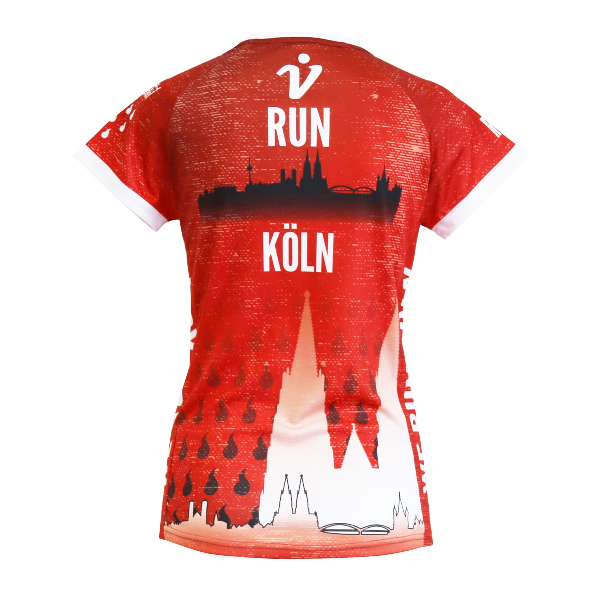 Personalisierbares Lauftrikot, Modell "CITY V-RUN Köln", Frauen