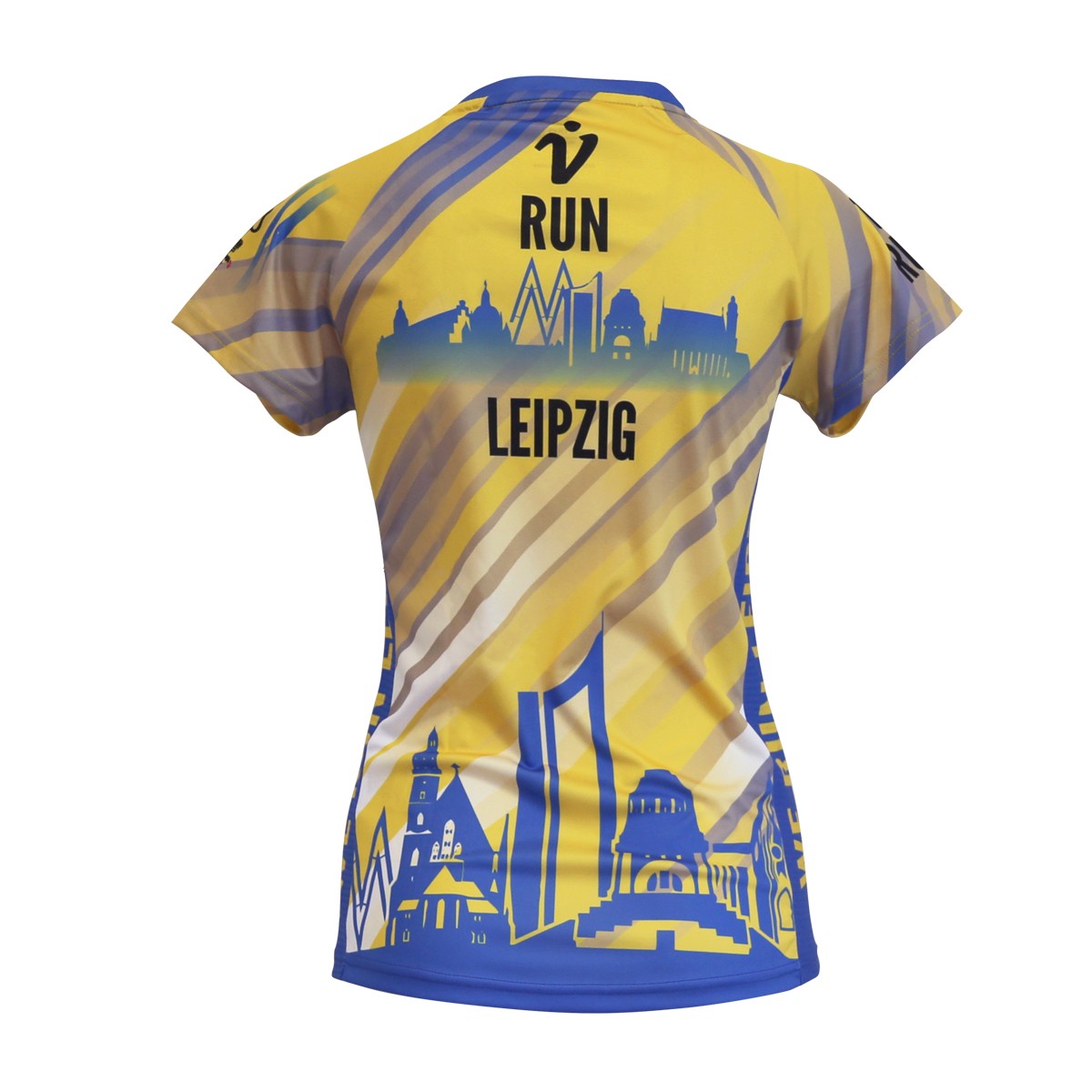 Personalisierbares Lauftrikot, Modell "CITY V-RUN Leipzig", Frauen