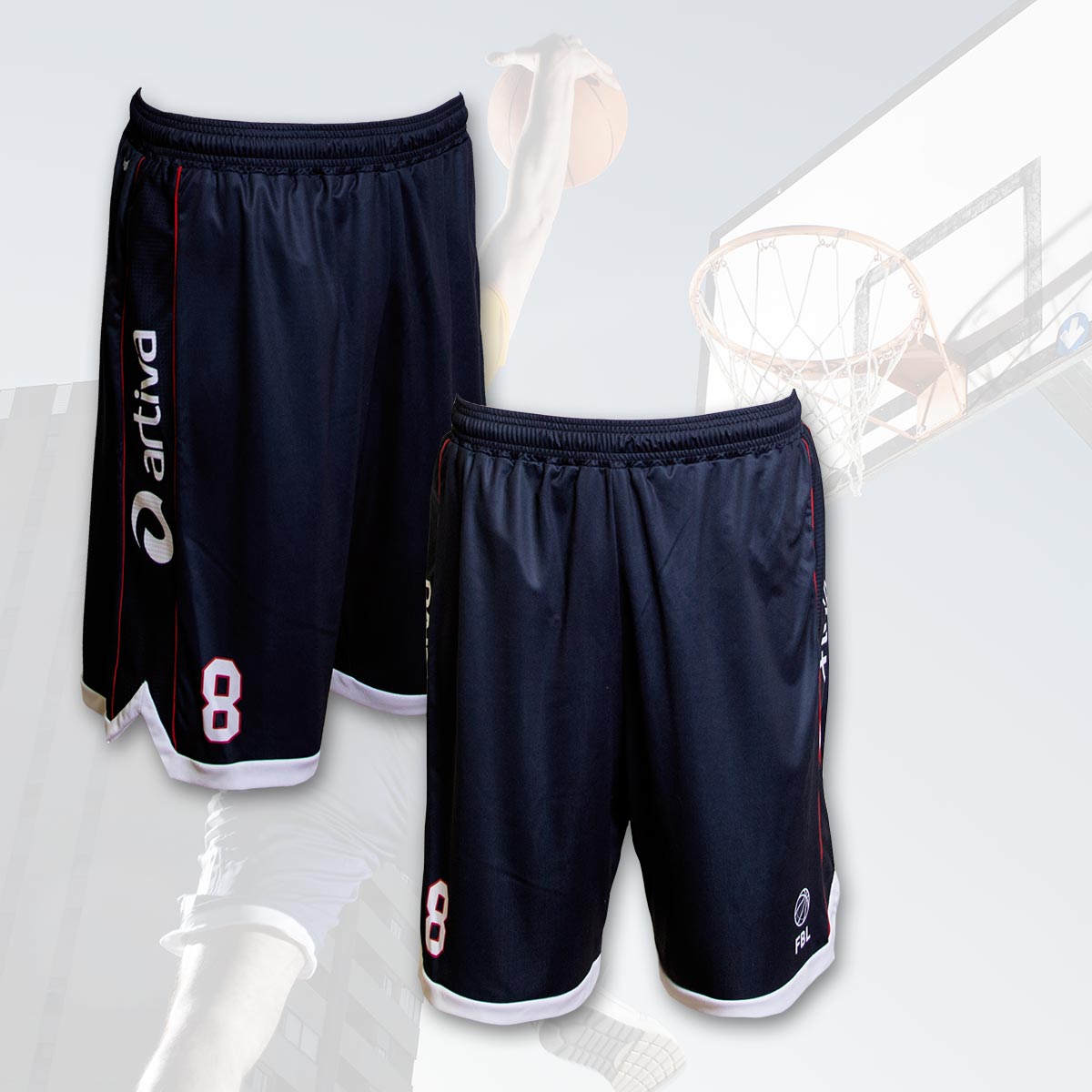 Individuelle Basketball-Shorts