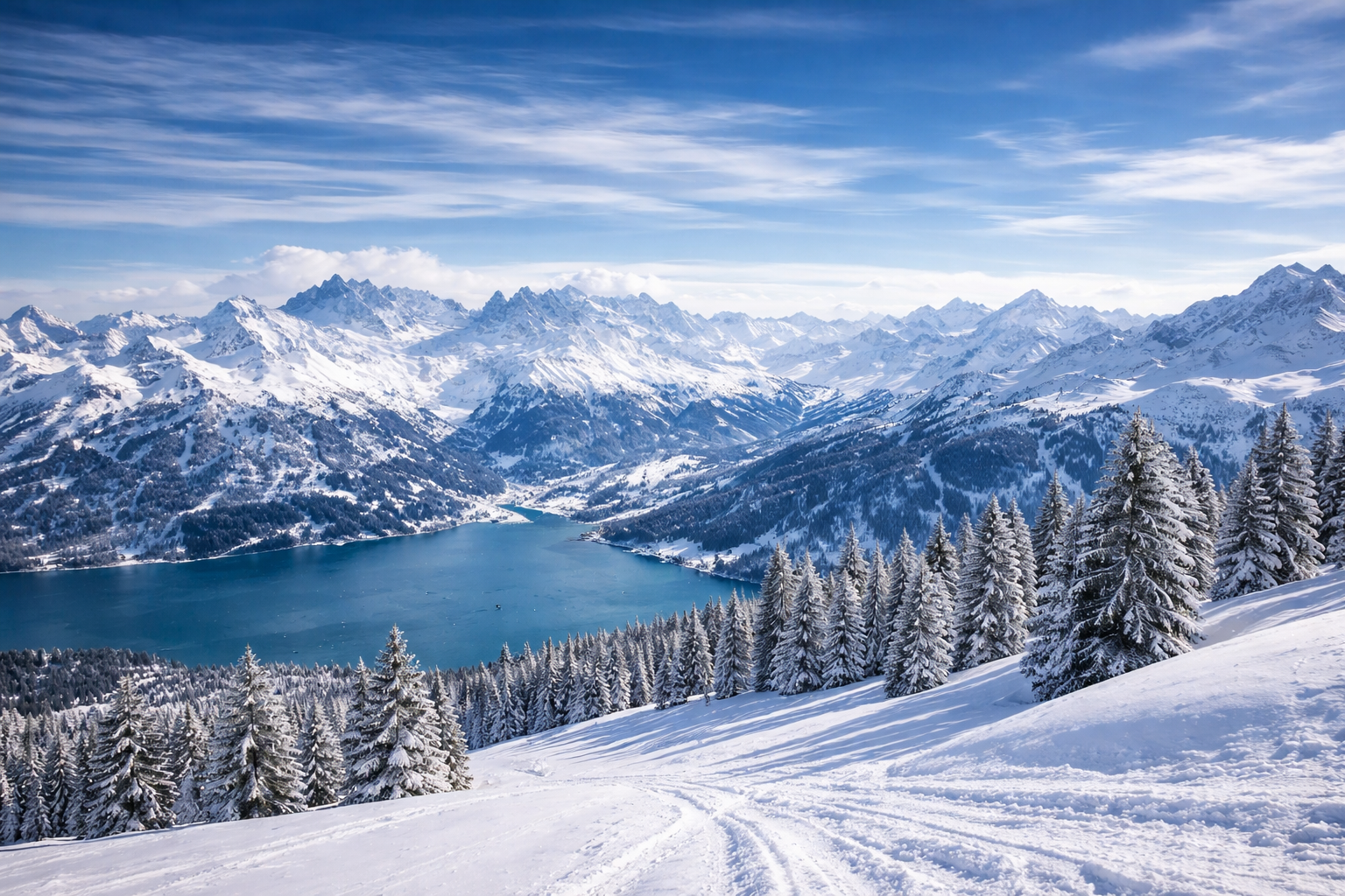 Alpine mountain landscape